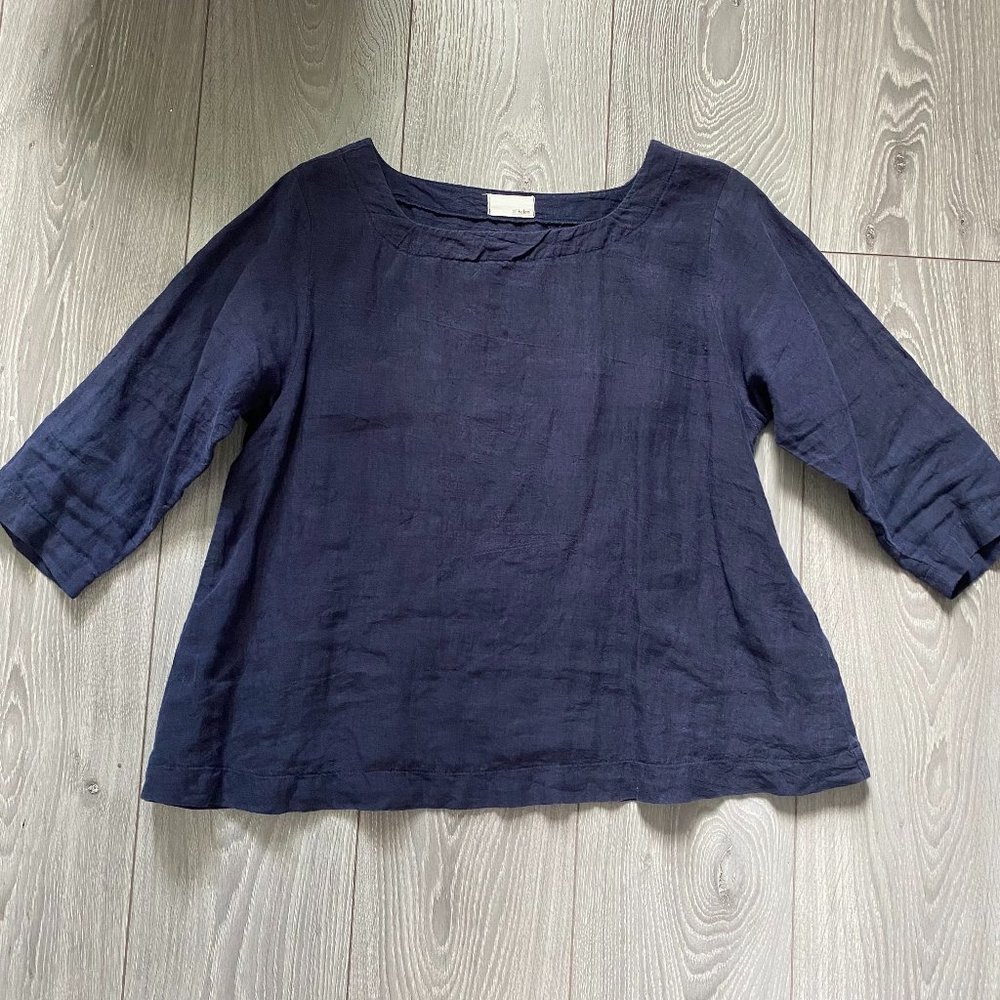 A+Koloni Linen Shirt - Navy